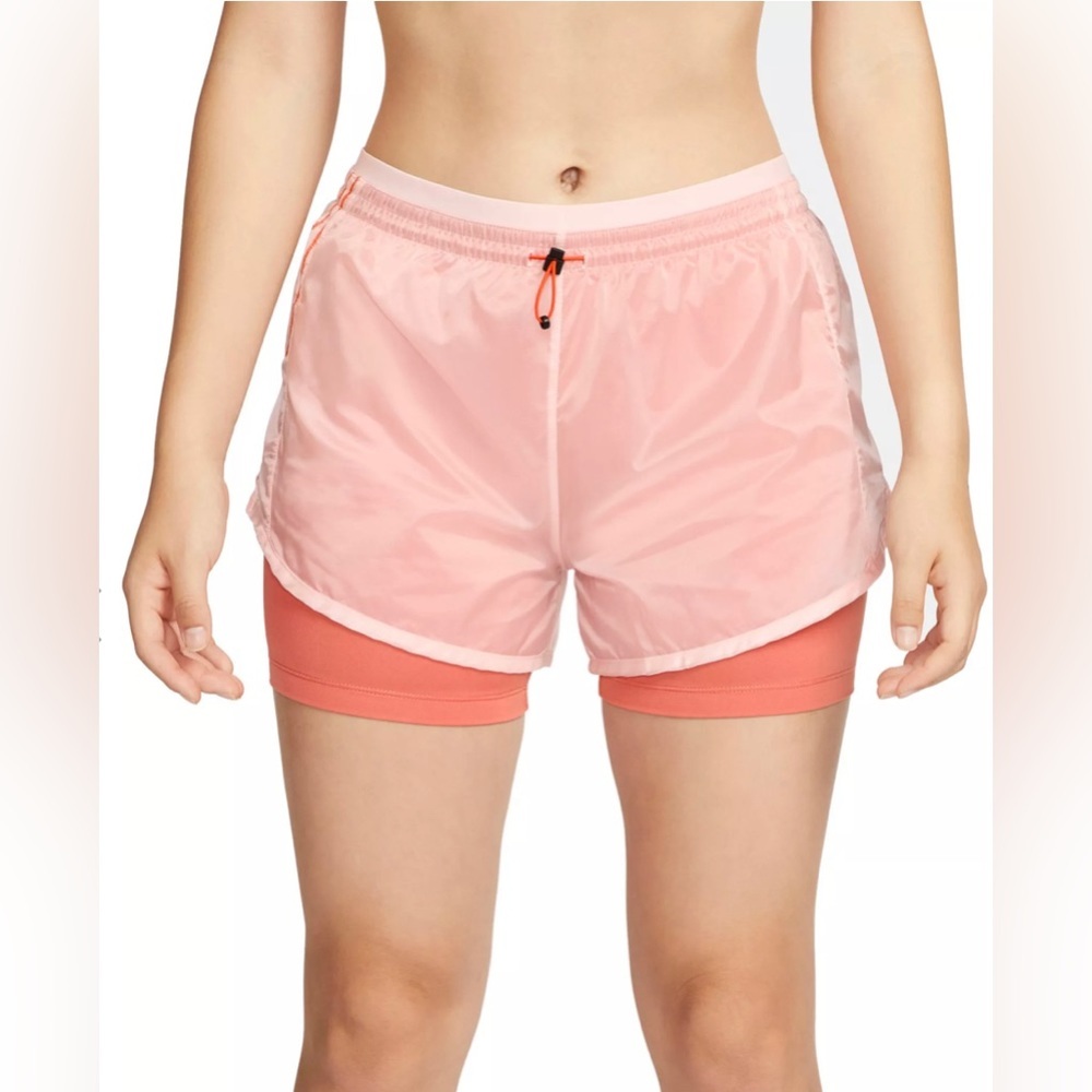 Nike Women's Athletic Shorts - Pink and Coral